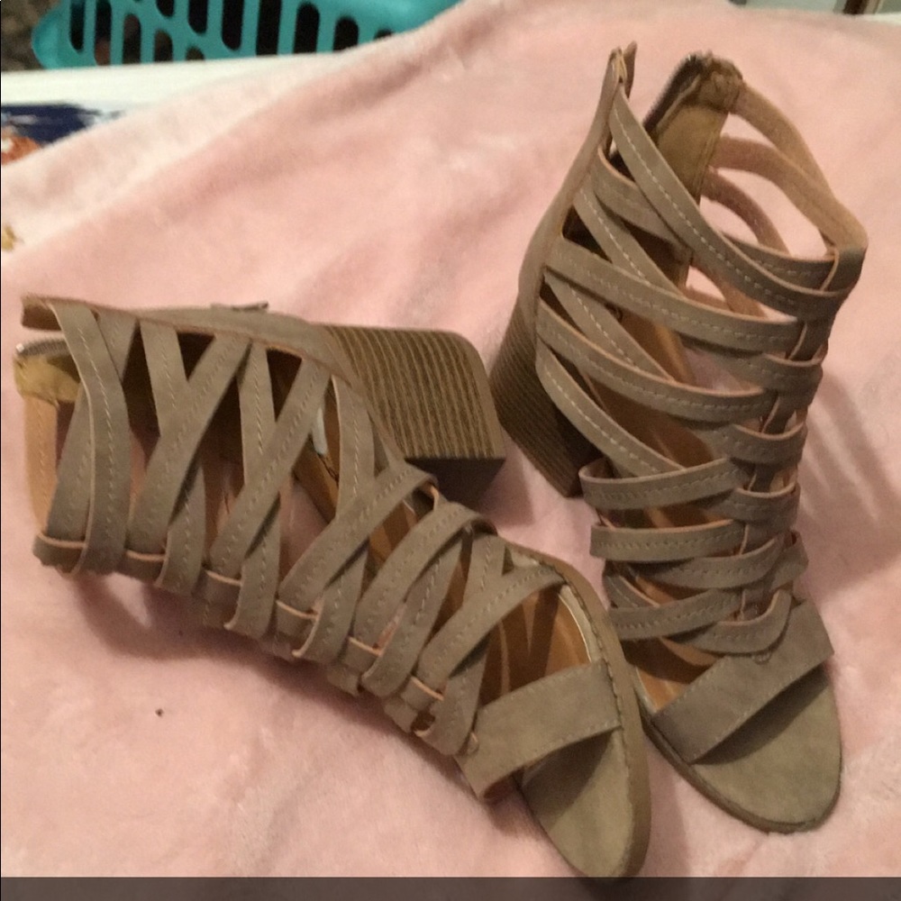 Tan shoes